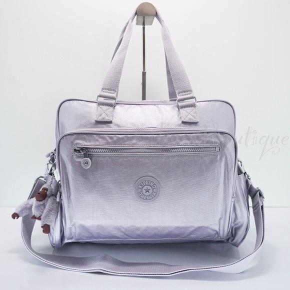 Kipling Alanna Diaper Bag Changing Pad Polyamide TM5315 Frosted Lilac Metallic - Picture 1 of 15